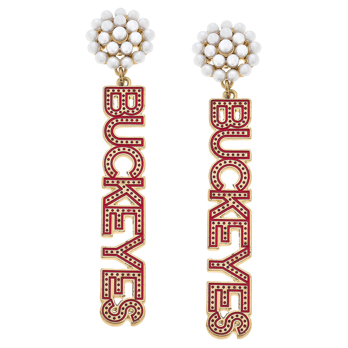 Ohio State Buckeyes Drop Earrings