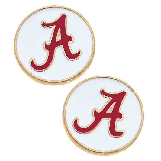 Bama logo enamel post earrings