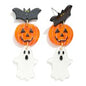 Halloween Bats, Ghosts, Jack o Lantern Earrings