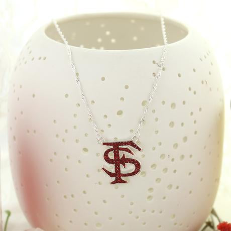 FSU Bling logo necklace